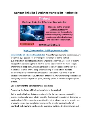 how to use the darknet markets