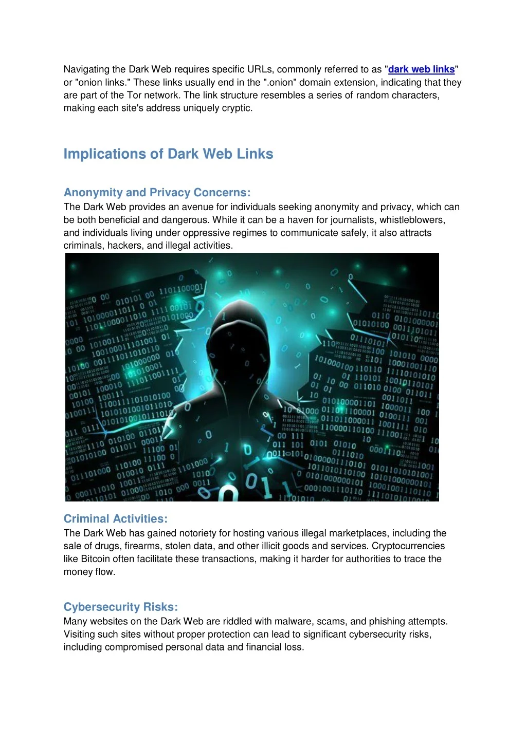 dark web links